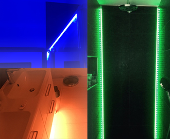 Beleuchtung im Badezimmer